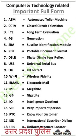 computer basic full form 🚓💯💯❤️✌️