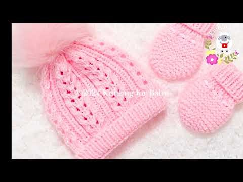 Easy knit baby hat for boys and girls LEFT HAND TUTORIAL 0-6M + more sizes