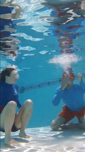 Sunny Pool 🌊 Safety Swim Lessons 😎! Blippi Learns to Swim! #shorts