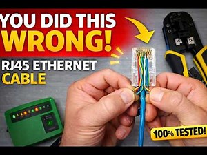 RJ45 Crimping Tutorial Works 100% – Full Test!