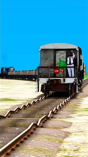 Freight Train Crossing at Abondand track😮#shorts #youtubeshorts #train #railway #trainsimulator