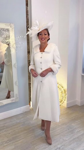 Still searching for the outfit for a winter wedding? We’ve got you - think sparkle, gowns that turn heads and keep you warm 😘 Sizes 8 to 32, expert styling, and a boutique experience like no other. ✨ Want to wear something like this? Book now. www.miabellaltd.com/appointments/ #miabellamums | Mia Bella Mother of the Bride & Groom