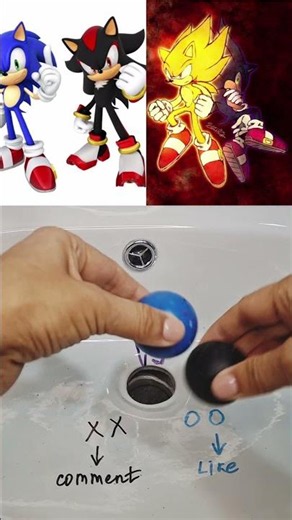 Sonic and Shadow VS Super Sonic and Dark Sonic 🫡🤫🫨 #drain #vs #sonic #sonic #duel