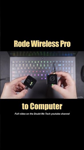 Rode Wireless Pro with Computer via USB [ OBS, Streaming, Zoom, Gaming ] Tutorial