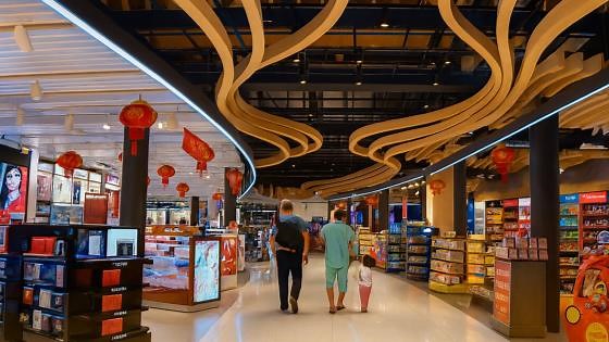 Walking through Cebu International Airport