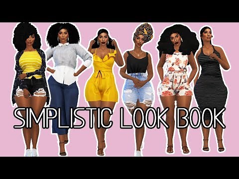SIMS 4| SIMPLISTIC LOOK BOOK| USING ALL ELLIESIMPLE!