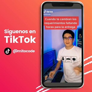 #MitoTikTok😂 Coders pueden seguirnos en tik tok 😎 pronto habrán más videos, retos y sorpresas 😲👉 https://buff.ly/37mLqwk | MitoCode