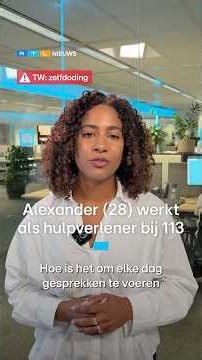 Alexander (28) werkt als hulpverlener bij 113 | RTL Nieuws