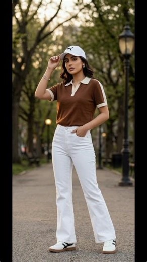 💫Brown & White: The Ultimate Classic 🤎🤍​|Cozy fashion style|#marathifashion #ethnicwear #shorts