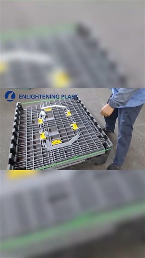 Collapsible Pallet Container Assembled in Under 1 Minute With No Tools Required