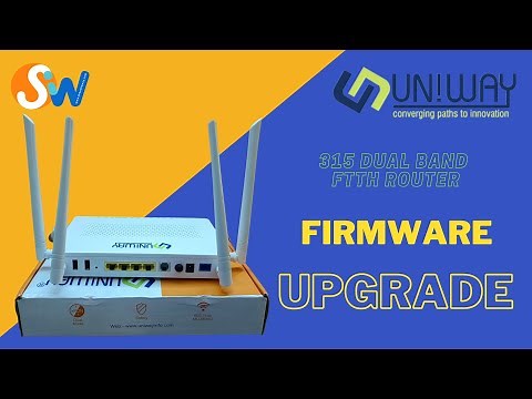 UNIWAY ONT FTTH Dual Band WiFi Router firmware upgrade