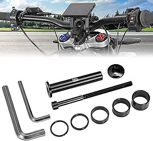 KEMIMOTO Stem Lock for Surron Talaria Headset Spacer with Handlebar Stem Top Cap Base and Extended Nut Compatible with Dirt Bike Sur‑Ron Light Bee X S X260 Ultra Bee L1E/L3E Talaria X160 260