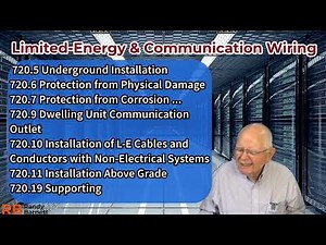 EC&M Tech Talk — Low-Voltage Wiring: Limited-Energy and Communication Wiring