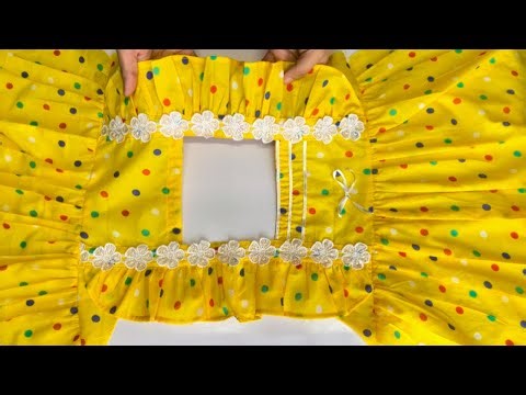 How to Make Frill Baby Frock For Summer || Frock Cutting and stitching