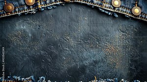 Exploring the unique texture and details of denim fabric, showcasing its craftsmanship and style