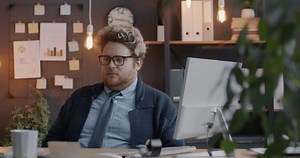 Loop Portrait Silly Employee Sitting Office Stock Footage Video (100% Royalty-free) 3511087279 | Shutterstock