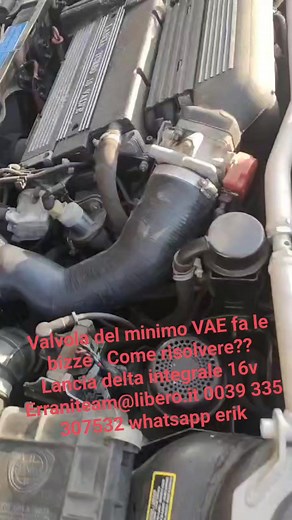Un pó di problemi su questa Lancia Delta integrale 16v evoluzione Valvola del minimo VAE fa le bizze !!! Come risolvere? Erraniteam@libero.it 0039 335 307532 whatsapp #errani #lanciadeltaintegrale #riccardoerrani erraniteam@libero.it #lanciadeltaintegrale #lanciadelta #Errani #rally #motorsport #corse #delta #erraniteam #lanciadeltaintegrale #riccardoerrani #evolution #lanciadeltaevoluzione #trasformazione 0039 335 307532 Errani team Errani Erre Venti Errani Team-Lancia France errani è delta pro
