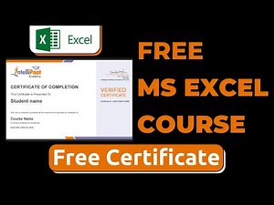 Free MS Excel Course with Certificate
