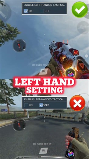 ✅ Best Left Hand Settings in CODM BR 🔥💯 Codmobile Tips and Tricks #shorts #codmbr #codmiphone #codm