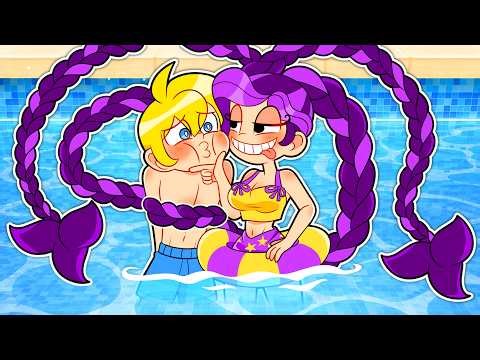 In PISCINA con LILY LOVEBRAIDS Su Minecraft!