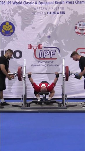 World M4 Record Bench Press Classic with 193 kg by Stanislaw Mentel POL in 105kg class