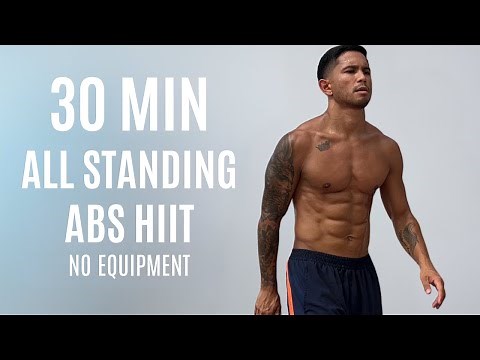 30 MIN STANDING ABS HIIT – No Floor, No Equipment | Intense Core Workout for Flat Stomach
