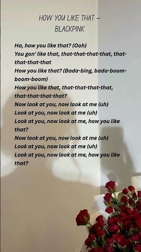 How You Like That ?? Lyrics #blackpink #lyrics #kpop #lyricsshorts #song #youtubeshorts #shortsfeed