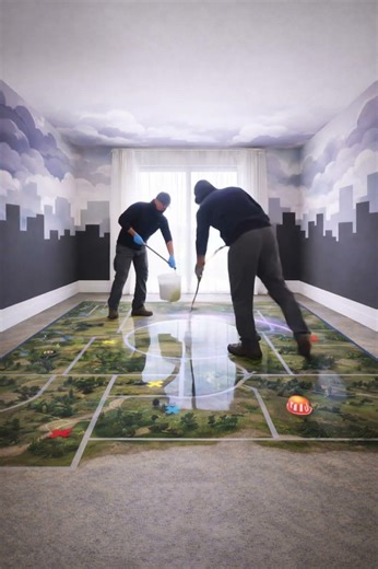 Fortnite Style Game Room Upgrade: LED Glow, Desk Setup, and Mirror-Shiny Epoxy Floor