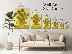 Wall Art Size Guide, ISO Size Chart (JPG) - Etsy Canada