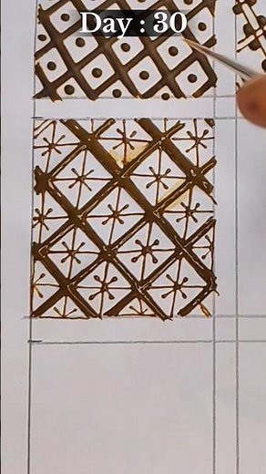 Day 30 | Star Net Mehndi Design | Daily Mehndi Practice for Beginners | Soni Mehndi Official