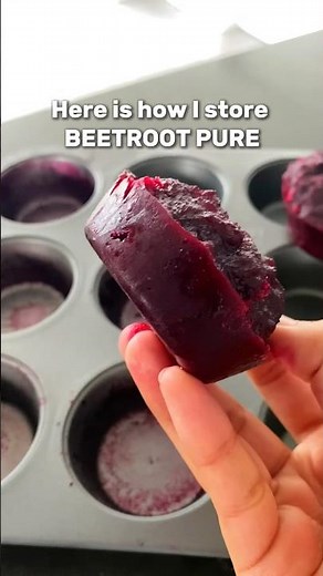 Ever stored beetroot this way?? HealthyLiving,EatClean, Wellness, beetroot, beetroot puree