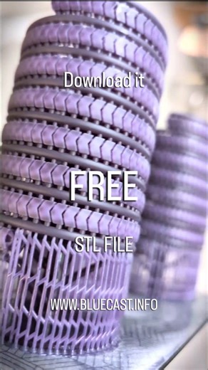 A little gift from us! Download the free 3D file on our website. Printed using BlueCast X-Wax castable resin. See you at the Inhorgenta exhibition 20-23 FEBRUARY 2026 - Munich. @horbachtechnik #3dprinting #jewelry #3d #castableresin #jewelrydesign | BlueCast