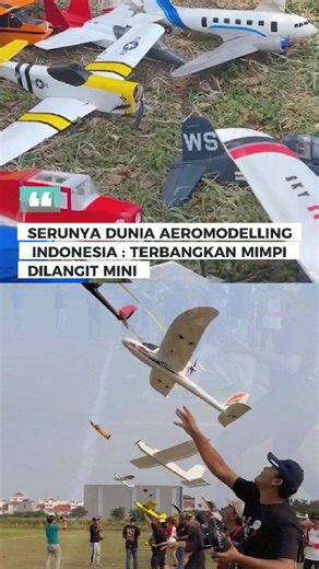 Serunya Dunia Aeromodelling Indonesia : Terbangkan Mimpi Dilangit Mini Begitu mesin dinyalakan, suara dengungannya langsung menarik perhatian. Tak sedikit warga sekitar yang berhenti sejenak untuk menonton, terutama anak-anak yang terpukau melihat pesawat-pesawat kecil itu melayang seperti sungguhan. Ada rasa kagum, tapi juga nostalgia, karena hobi ini membawa semangat masa kecil yang penuh imajinasi. #aeromodelling #aeromodellingclub #hobi #weekend #indonesia | Fakta Unik dan Menarik