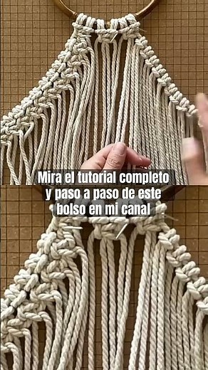 The bag everyone wants to make | Full tutorial on my YouTube channel | Step-by-step macramé