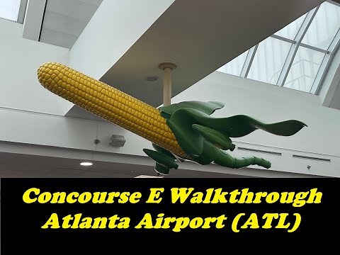 Atlanta Airport (ATL) - Concourse E Walkthrough