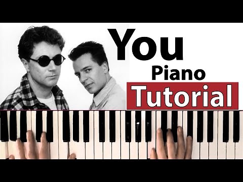 Como tocar "You"(Ten Sharp) - Piano tutorial, partitura y mp3