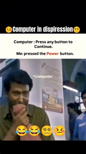 🤒Computer in dispiression😵‍💫😂| #funny #shortsfeed #comedy
