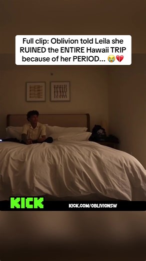 Full clip: Oblivion told Leila she RUINED the ENTIRE Hawaii TRIP because of her PERIOD... 😭💔 #oblivion #leila