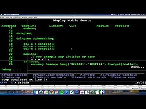 Coding in RPG (IBM i/AS400). Using SND-MSG and ON-EXCP