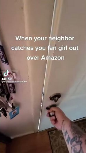 When the neighbor catches you fan girl over amazon