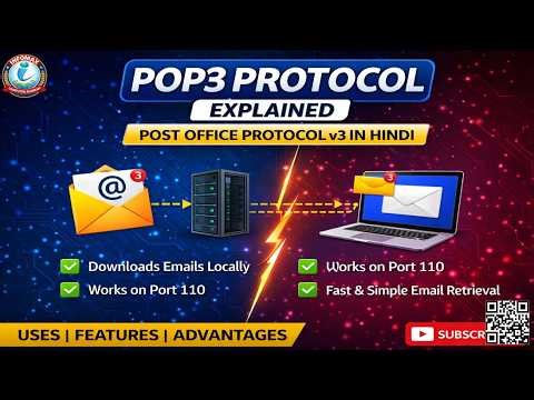 POP3 Protocol Explained | Post Office Protocol v3 in Hindi | Email Protocols