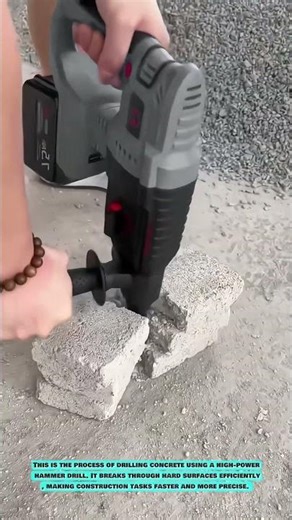 Rotary Hammer Tool: Powerful Concrete Drilling Process #innovationtools