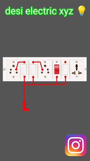 desi electric xyz 💡#desi on Instagram: "Katy Perry - Electric 1 indicator 3 socket 3 sheet board wiring . . . . #instagramreels #connectionreels #desireels #viralreels #desi_electric_xyz🔥"