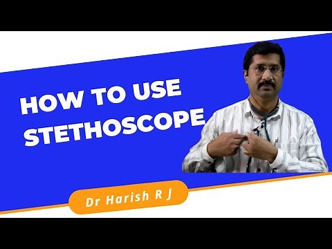 How to use stethoscope to hear heart beat and breath/lung sounds, unbox & review - Dr. Harish R J