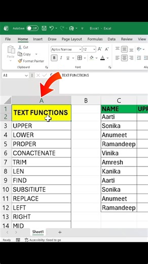 5 Excel Text Functions You Can Learn in Just 1 Minute! ⚡