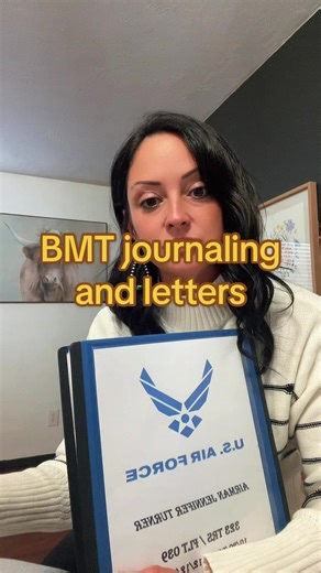 Air Force BMT Basic Military Training series. Journaling and letter writing. What to expect. #bmt #airforce #basictraining #miltok #military