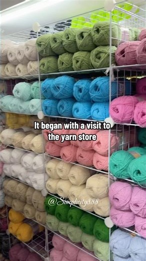 🧶❤️Mini Adventure from yarn store to finished project #simplicity888 #cardigan #crochettutorial