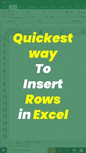 64K views · 838 reactions | Want to insert rows in Excel without wasting time? Use this quickest Excel shortcut to add rows instantly and boost your productivity! ⚡  Shortcut: Ctrl + Shift + + (Plus) #Excel #ExcelShortcuts #InsertRows #ExcelTips #ExcelTricks #MicrosoftExcel #ExcelProductivity #ExcelForBeginners | Chalo Ye Bhi Seekhe | Facebook