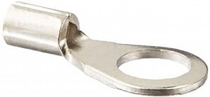 NSI HTR22-10 High Temperature Ring Terminal, 22-18 Wire Size, 10" Stud Size, 0.283" Width, 0.67" Length