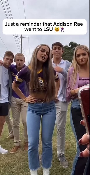 Addison Rae went to LSU 😭 #lousiana #funny #fyp #dance | Addison Rae